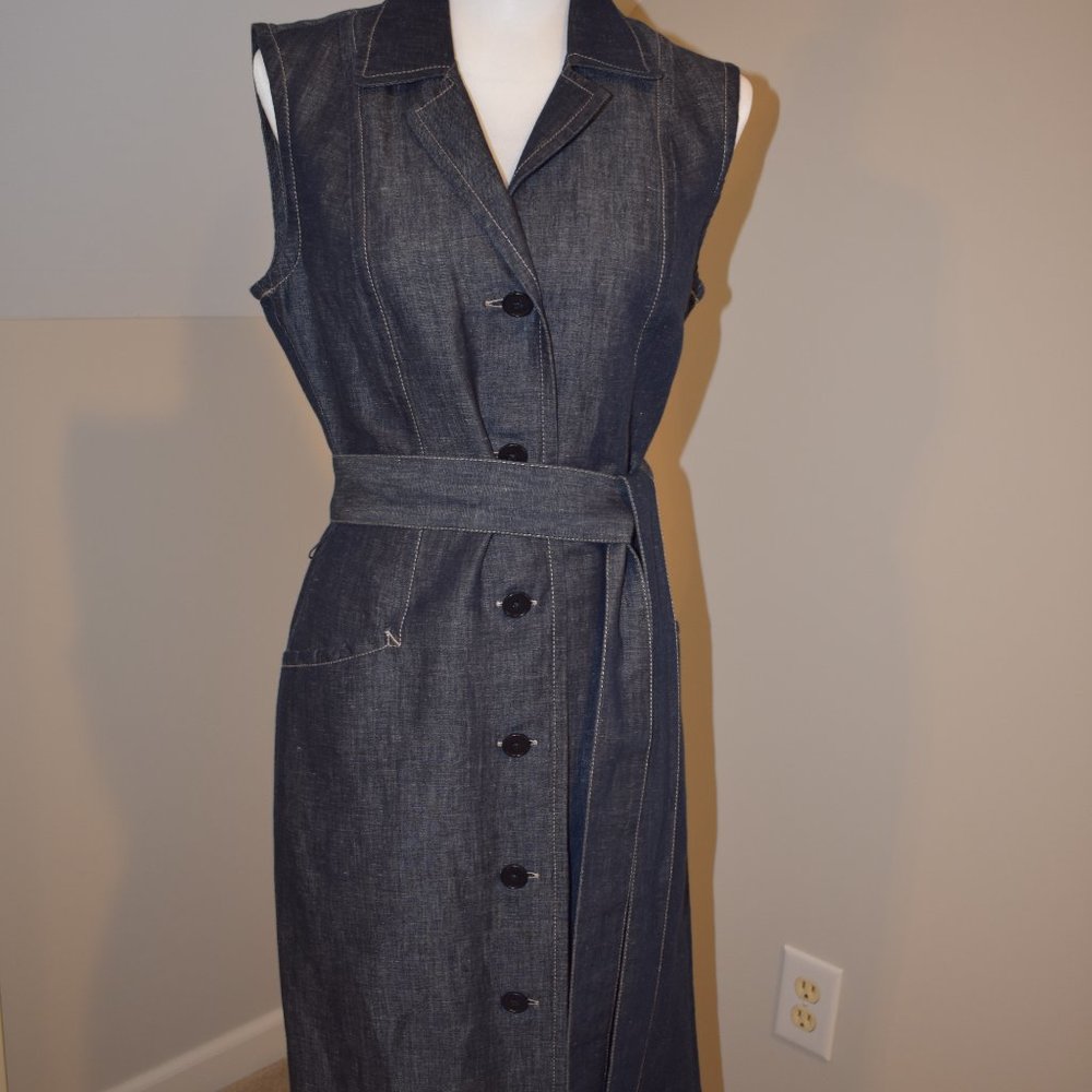 Talbots sleveless shirt dress